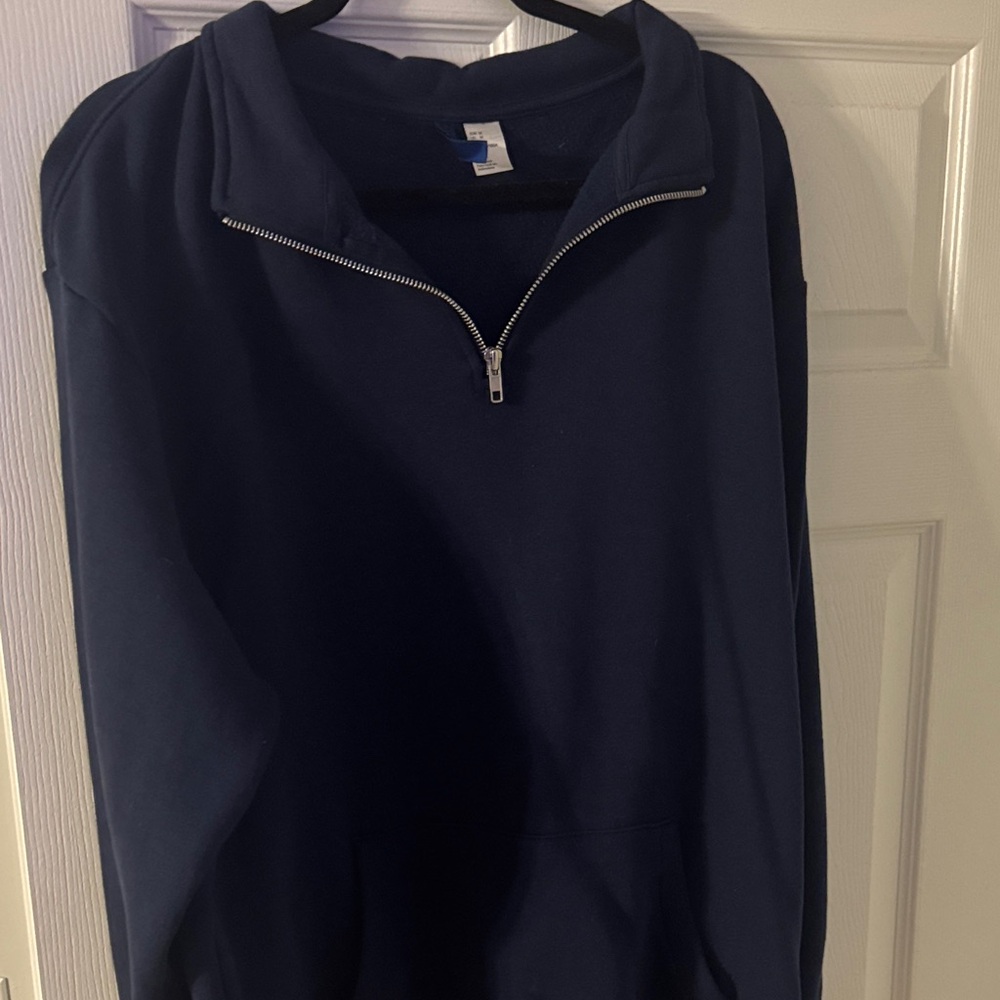 Divided Men's Dark Blue Zip-Up Sweater